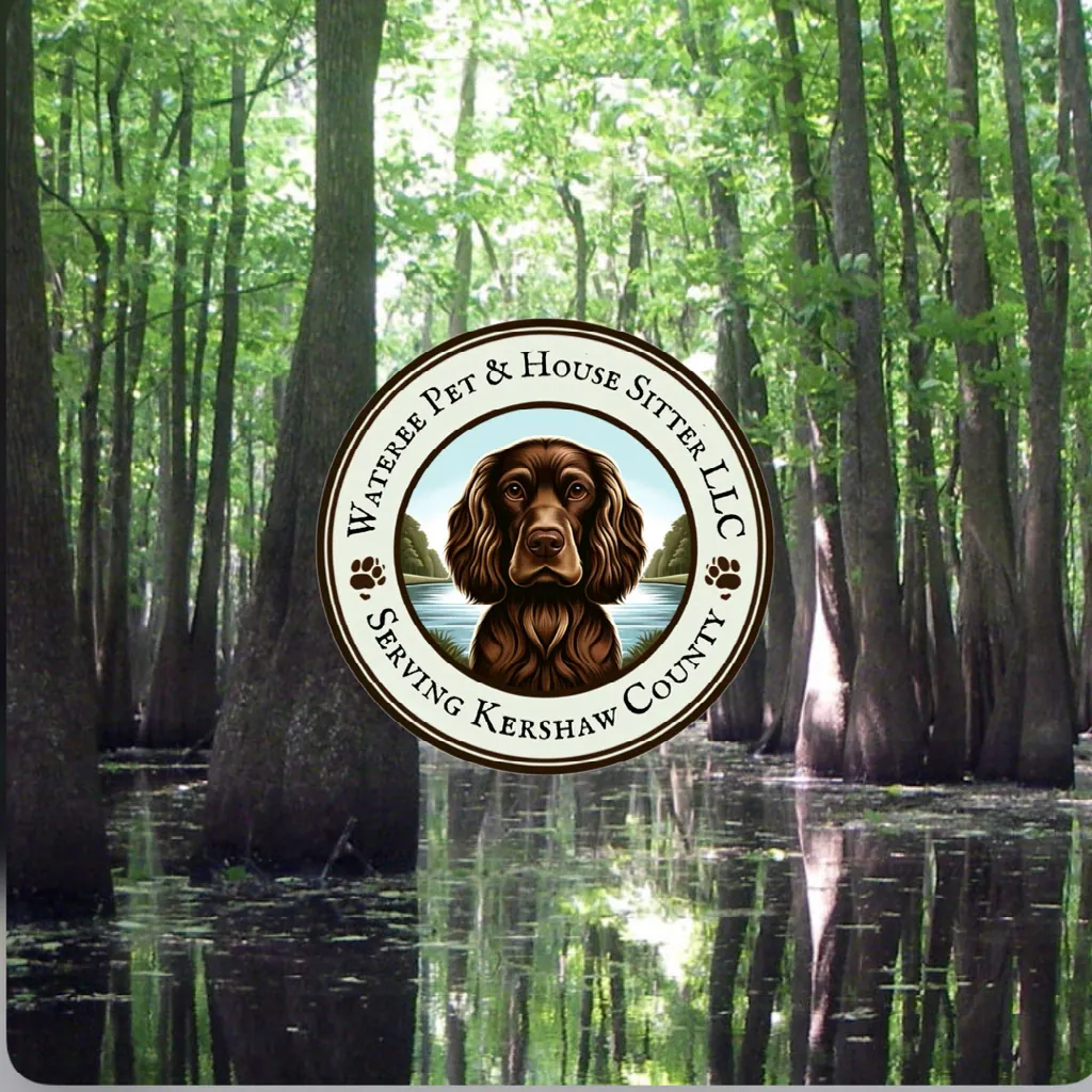 Wateree Pet & House Sitter LLC crest over the cypress swamp of the Wateree River, serving Kershaw County